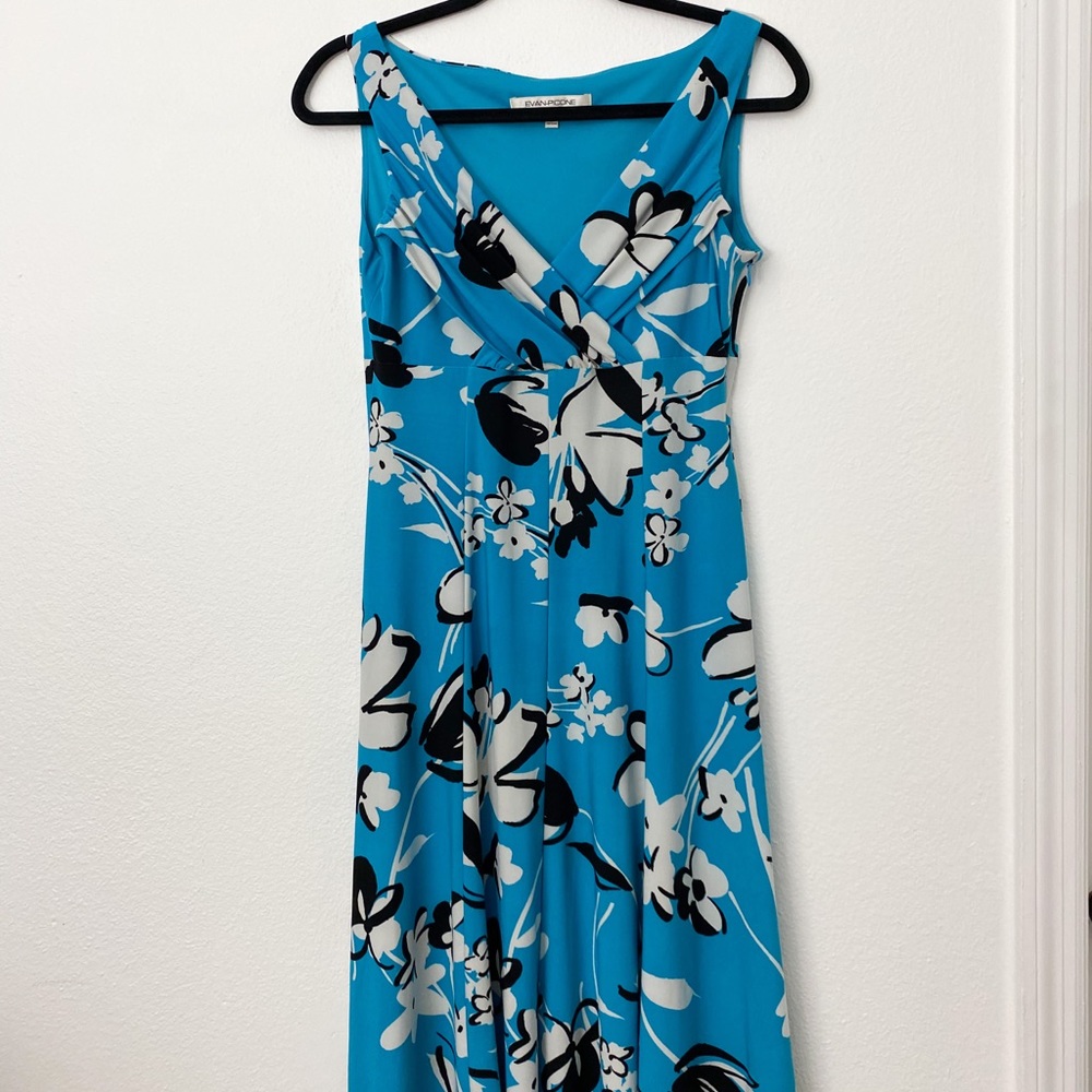 Blue floral dress